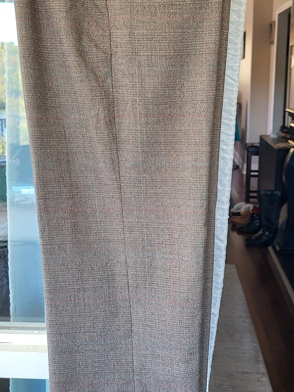 Womens Petite Brown Dress Pants - Classic Tailored Trousers Size 2